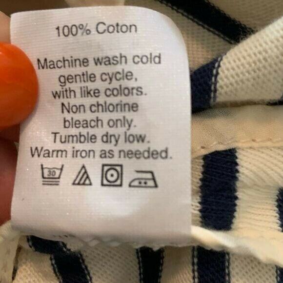 J. Crew blue white cotton striped long sleeves 2 button Blazer size small - Picture 4 of 9